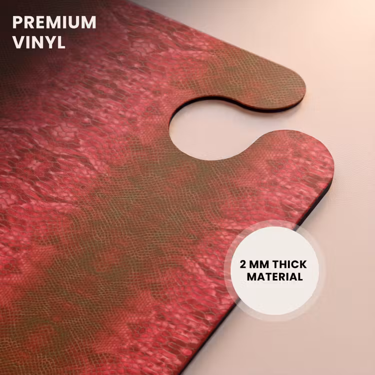 CaseSwap™ - Deep red snake skin with symmetrical scale structure — 6