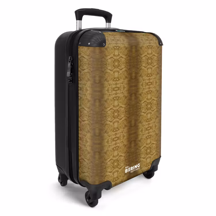 CaseSwap™ - Golden yellow snakeskin with symmetrical scale structure — 2