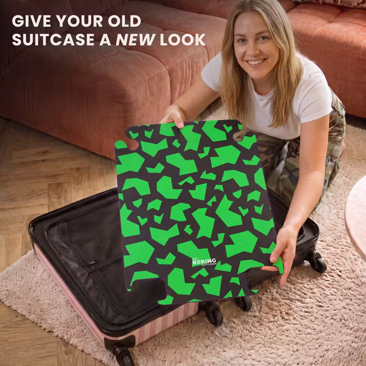 CaseSwap™ - Green fragments on black — 3