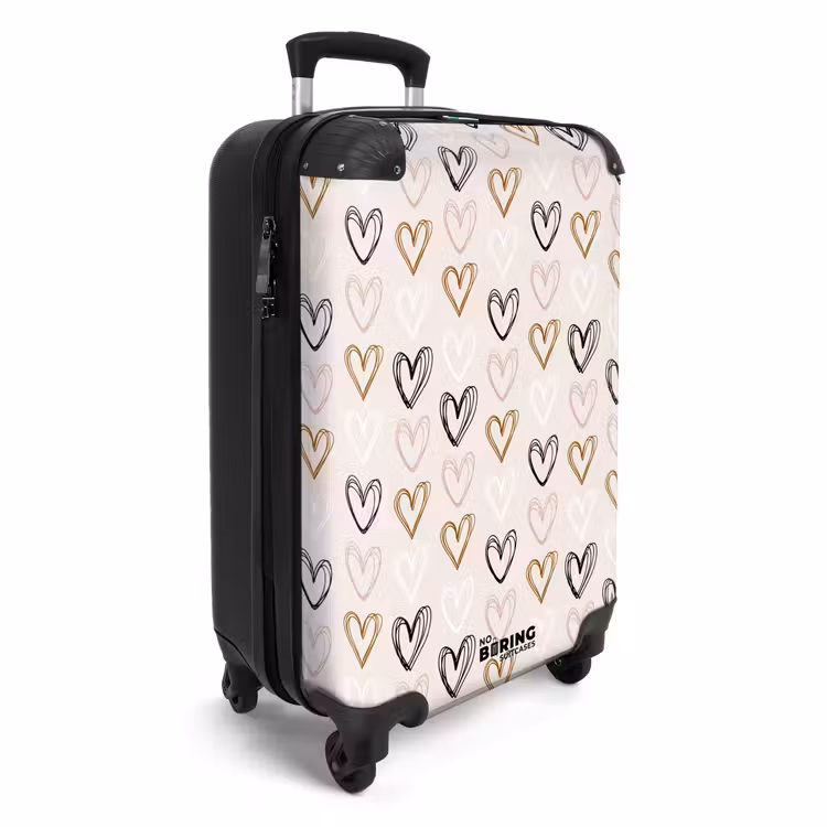 CaseSwap™ - Heart pattern in various colors on beige — 2