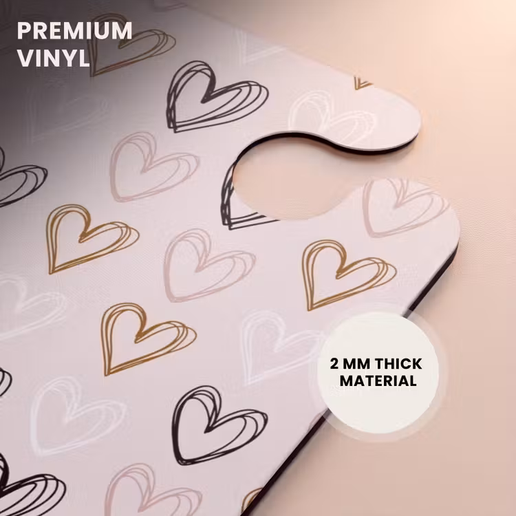CaseSwap™ - Heart pattern in various colors on beige — 6