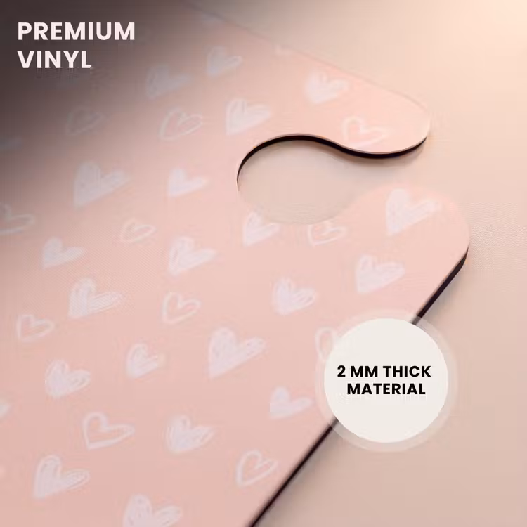 CaseSwap™ - White hearts on salmon pink background — 6