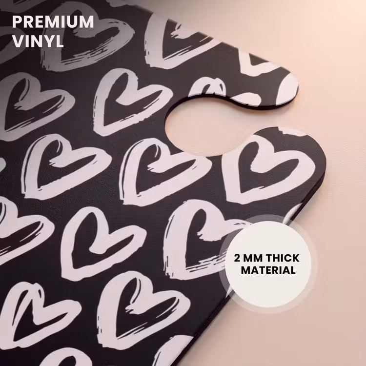 CaseSwap™ - Cream hearts on black — 6