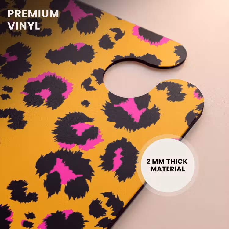 CaseSwap™ - Panther spots in black and pink on an orange background — 6