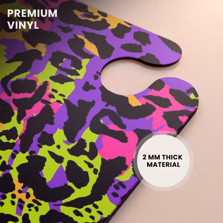 CaseSwap™ - Neon panther print on purple with colorful accents — 6