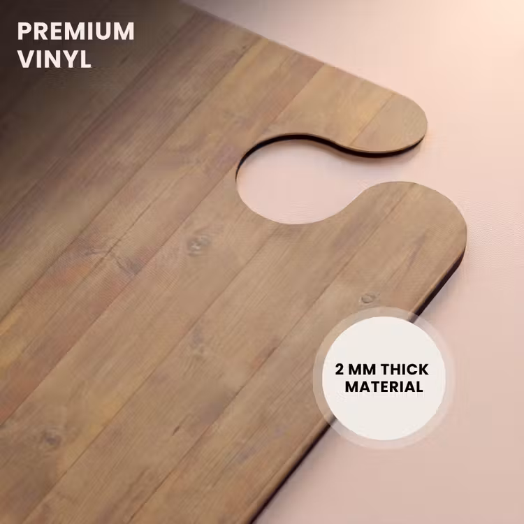 CaseSwap™ - Light yellow wood planks with red accents and knots — 6