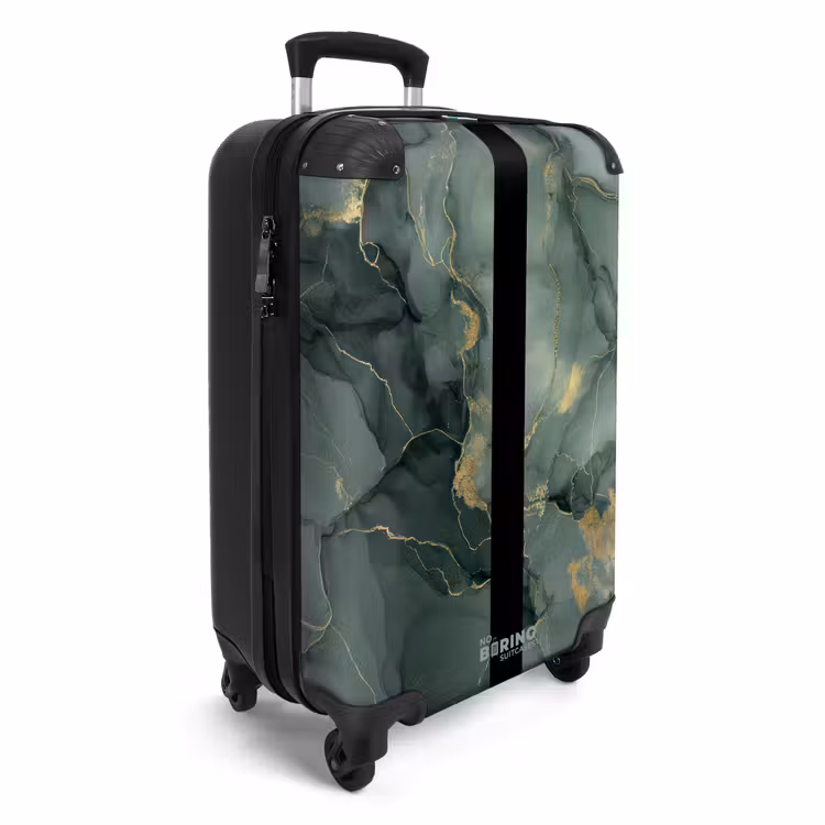 CaseSwap™ - Green marble texture with gold accents — 2