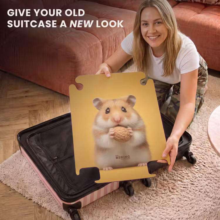 CaseSwap™ - Hamster with a nut on a yellow background — 3