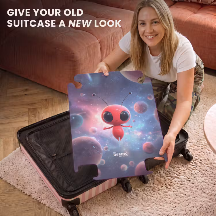CaseSwap™ - Pink alien among the planets — 3