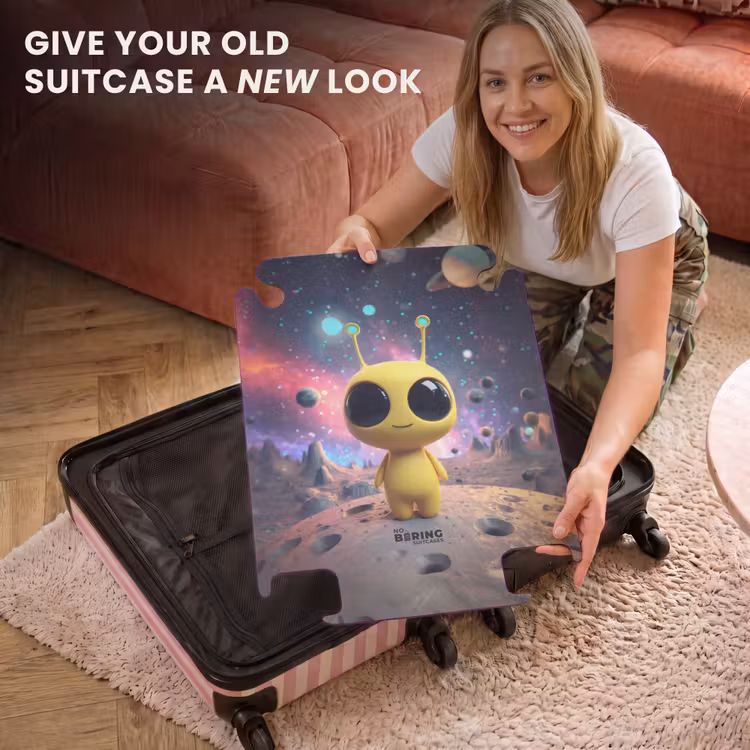CaseSwap™ - Yellow alien on a planet — 3