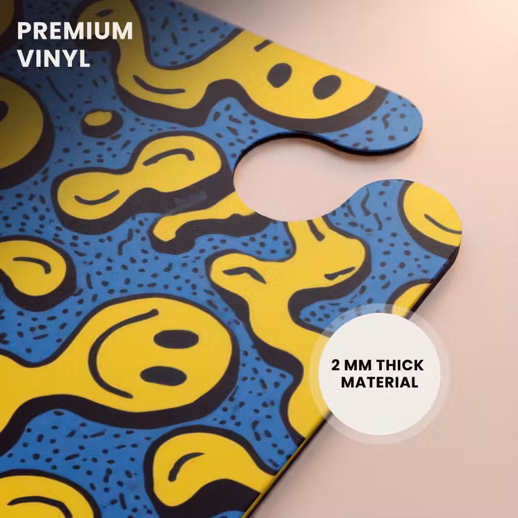 CaseSwap™ - Flowing smiley faces on a blue background — 6