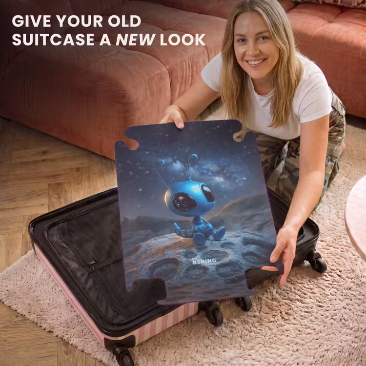 CaseSwap™ - Little blue alien looking at the galaxy — 3