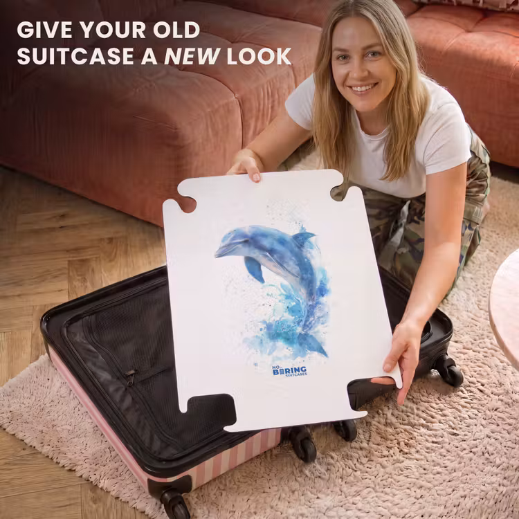 CaseSwap™ - Blue dolphin on a white background — 3