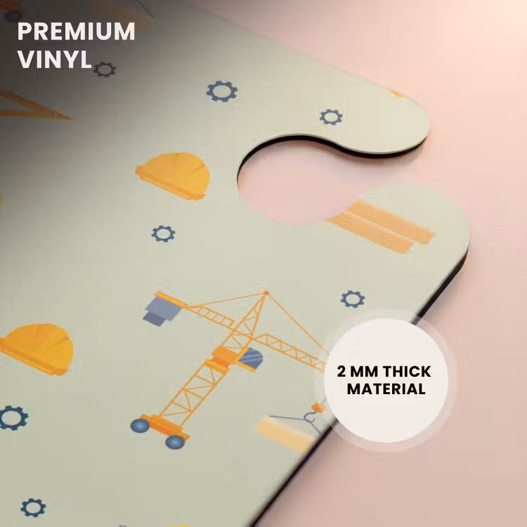 CaseSwap™ - Construction cranes and carpentry tools on mint green background — 6