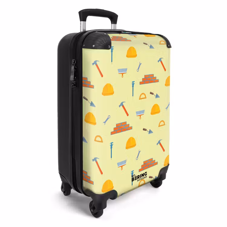 CaseSwap™ - Construction tool pattern on light yellow background — 2