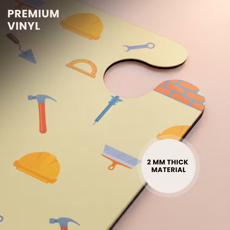 CaseSwap™ - Construction tool pattern on light yellow background — 6