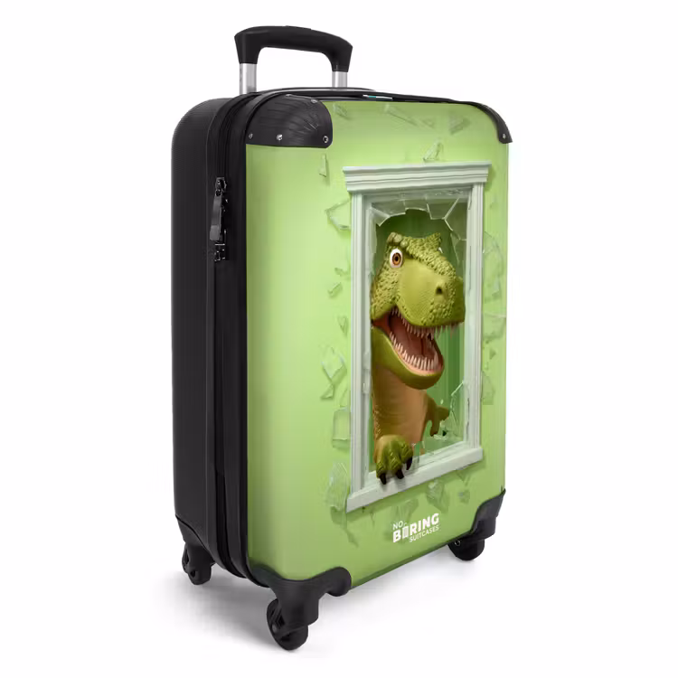 CaseSwap™ - T-rex breaks through green glass window — 2