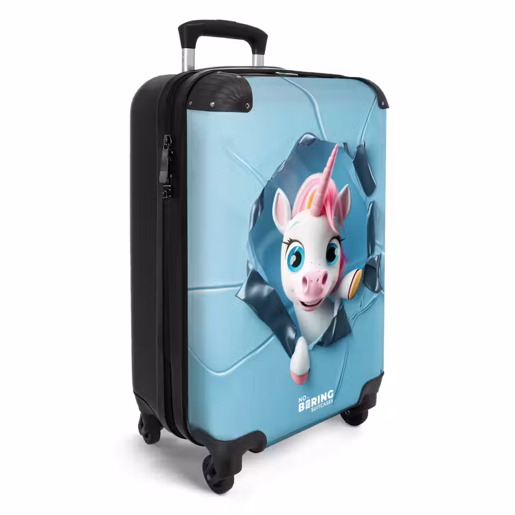 CaseSwap™ - White unicorn comes through blue plastic — 2