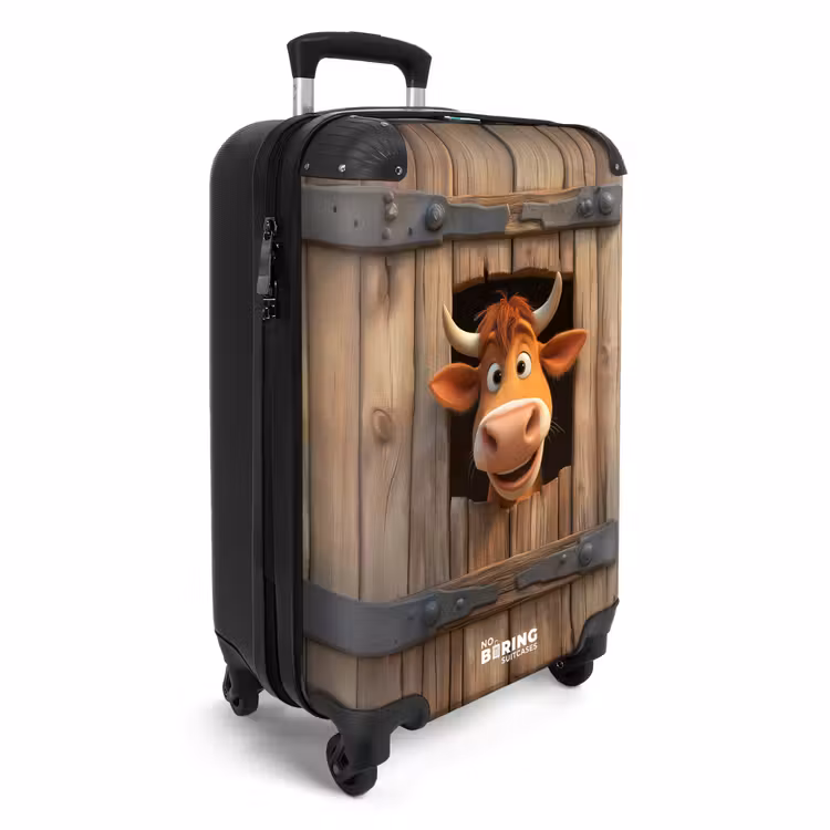 CaseSwap™ - Brown bull pokes head through wooden door — 2