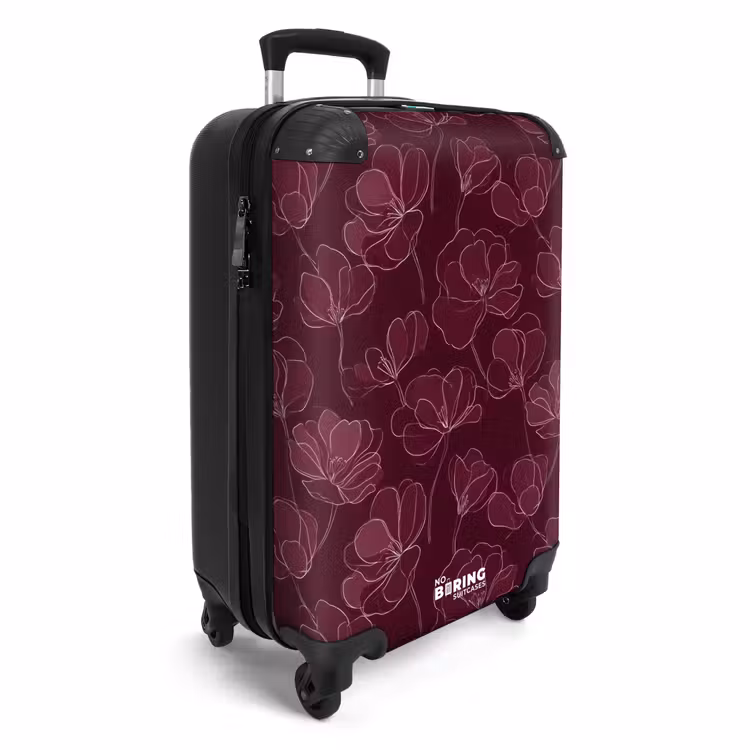 CaseSwap™ - Flowers - Pattern - Burgundy — 2