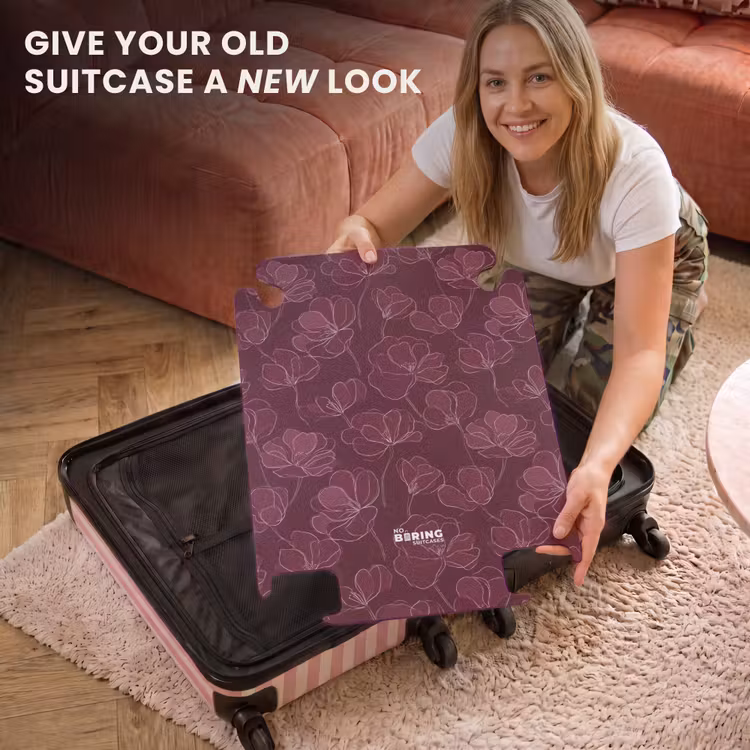 CaseSwap™ - Flowers - Pattern - Burgundy — 3