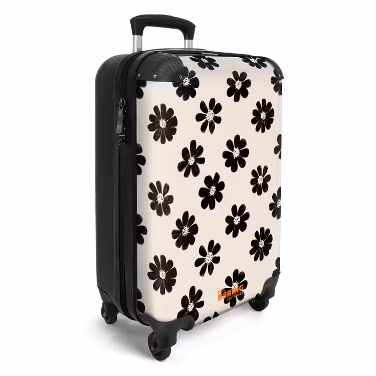 CaseSwap™ - Daisies - Graphic - Black - Beige — 2