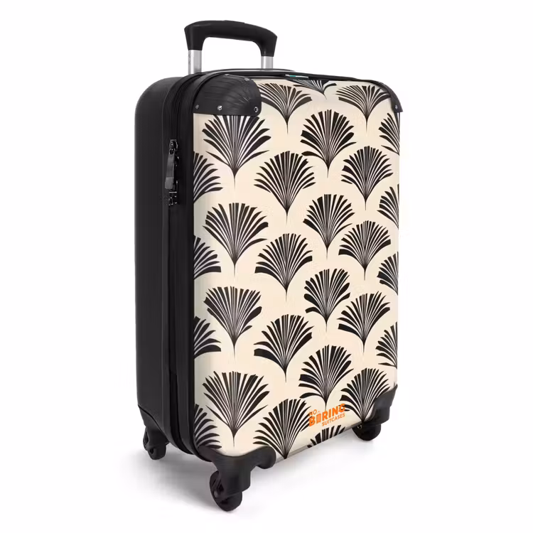 CaseSwap™ - Fans - Botanical - Black - Beige — 2
