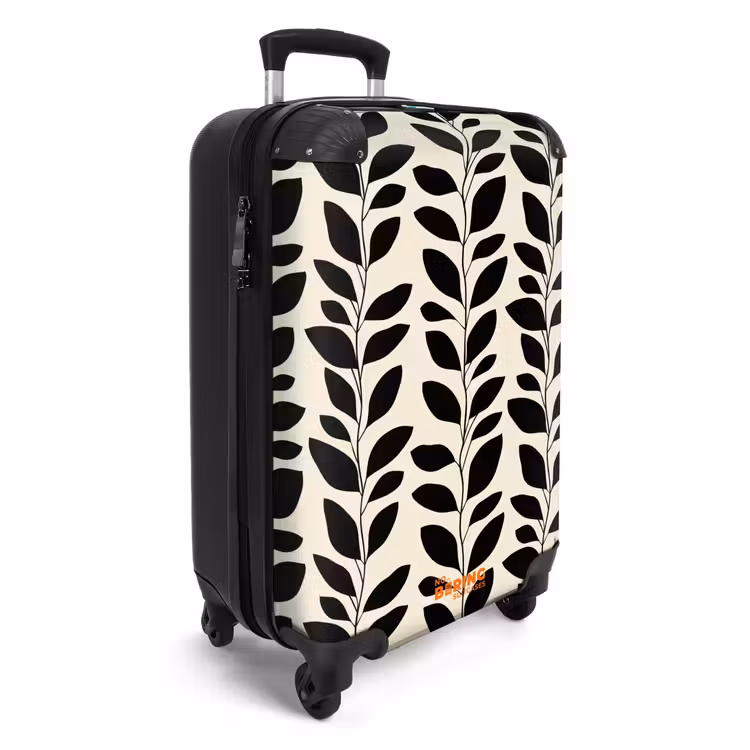 CaseSwap™ - Botanical - Pattern - Black - Beige — 2