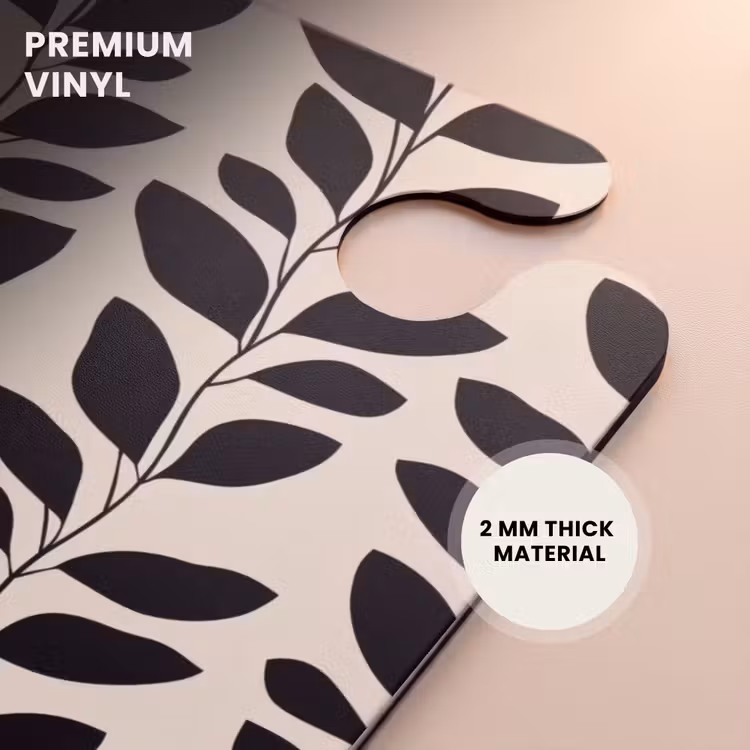 CaseSwap™ - Botanical - Pattern - Black - Beige — 6
