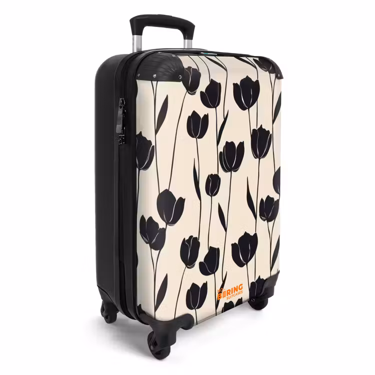 CaseSwap™ - Tulips - Pattern - Black — 2