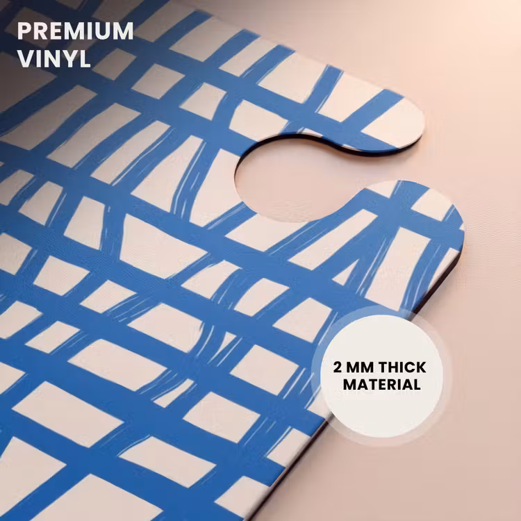 CaseSwap™ - Checkered pattern - Blue - Cream — 6
