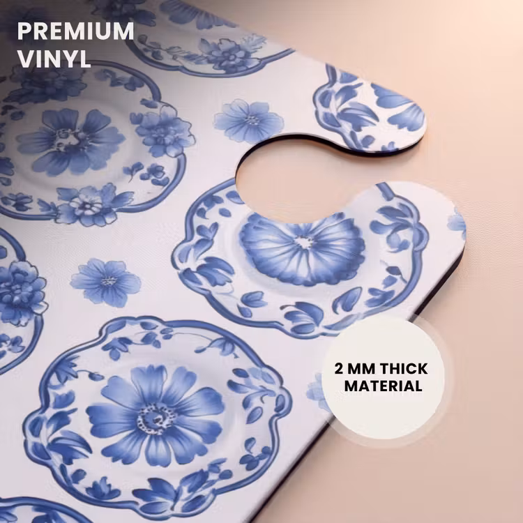 CaseSwap™ - Decorative signs - Flowers - Blue — 6
