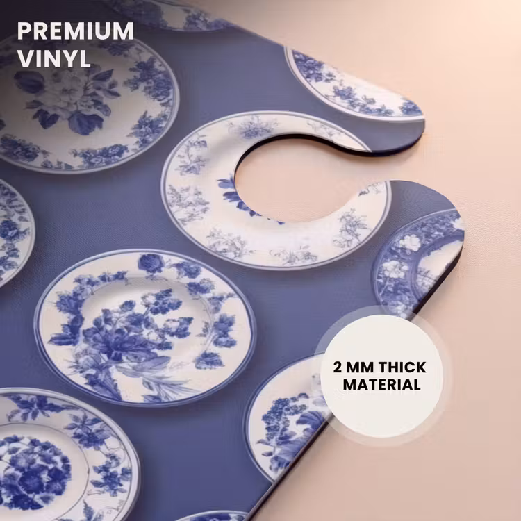 CaseSwap™ - Plates - Floral - Blue — 6