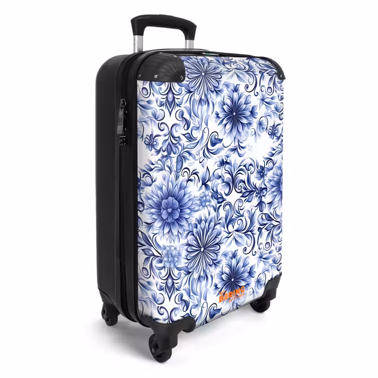CaseSwap™ - Flowers - Blue - Pattern - White — 2
