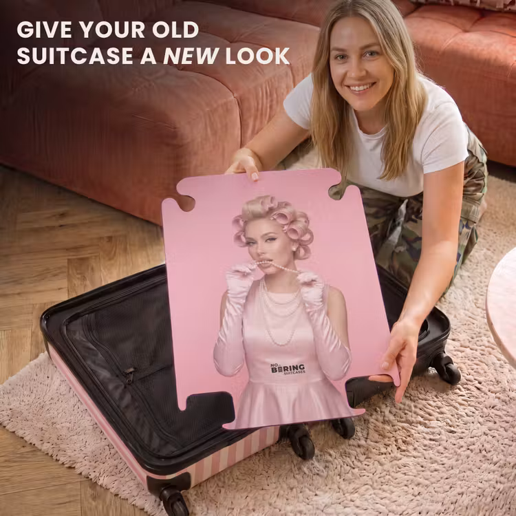 CaseSwap™ - Woman - Pink - Pearl necklace - Curlers — 3