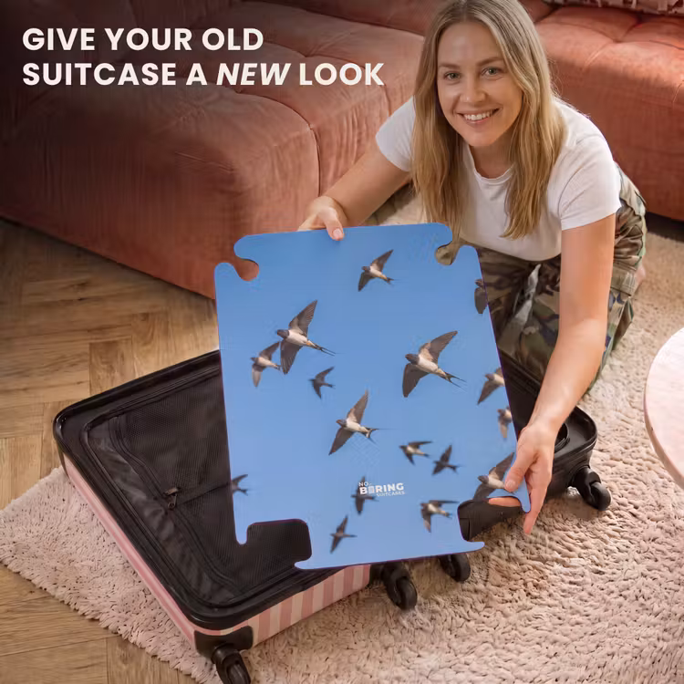 CaseSwap™ - Swallows - Flying - Blue — 3