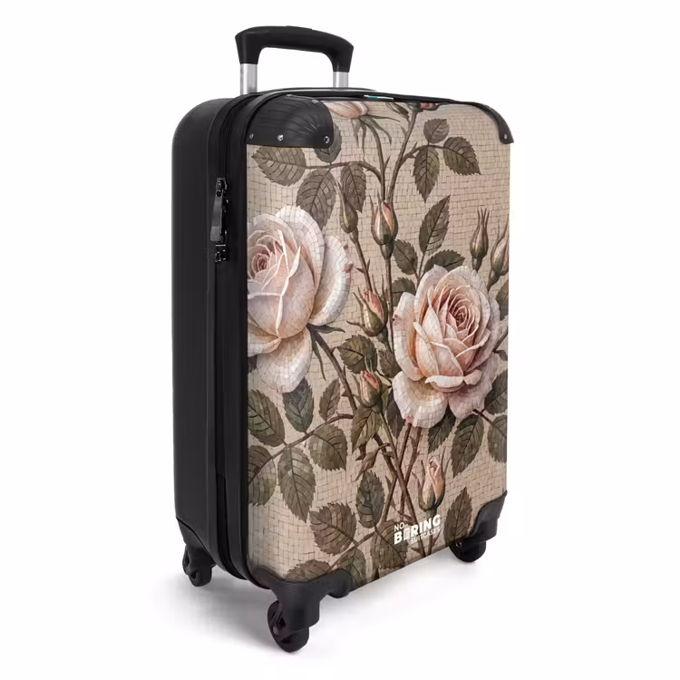 CaseSwap™ - Rose - Mosaic - Flowers - Classic - Beige — 2
