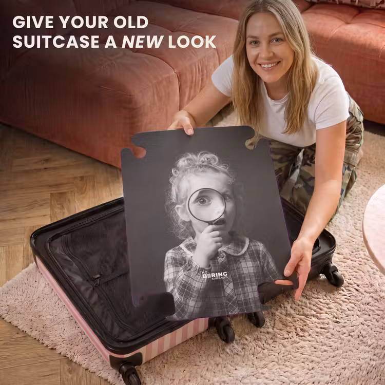 CaseSwap™ - Child - Magnifying Glass - Portrait - Black and White — 3