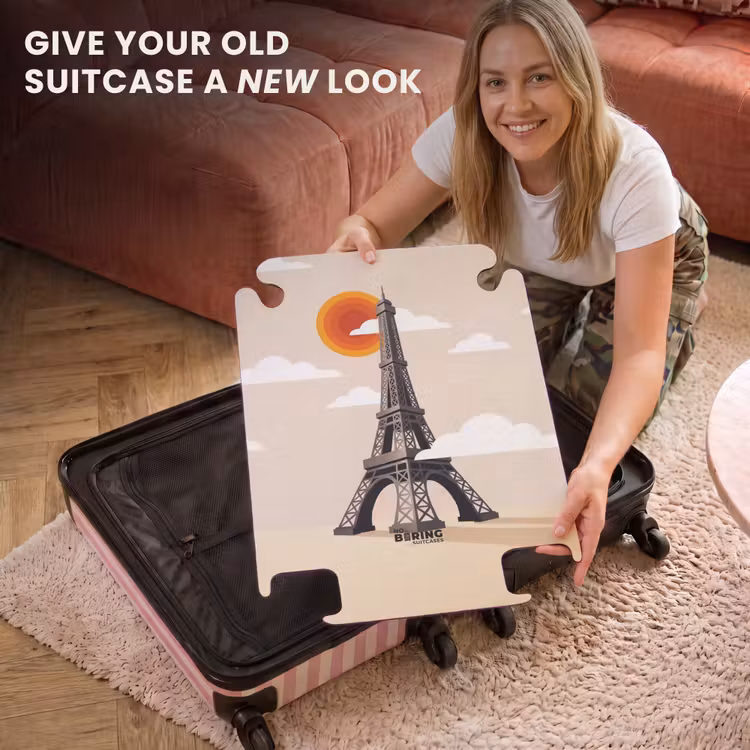 CaseSwap™ - Eiffel Tower - Sun - Architecture - Abstract - Beige — 3