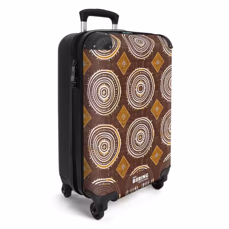 CaseSwap™ - Chocolate Brown - Ethnic - Tribal - Circles - Pattern — 2
