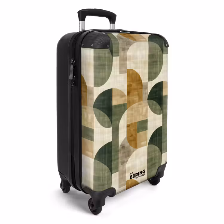 CaseSwap™ - Olive Green - Geometric - Abstract - Mid-Century - Linen - Pattern — 2