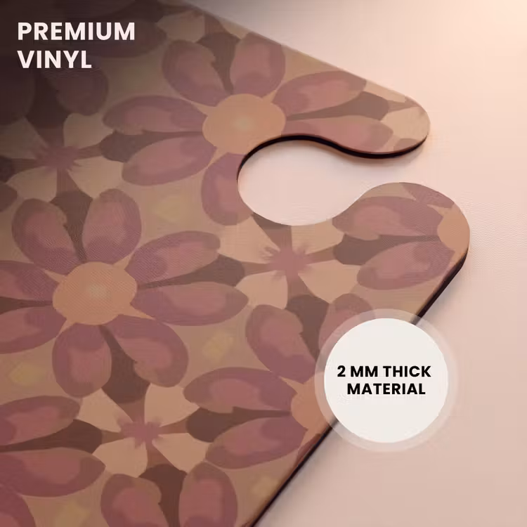 CaseSwap™ - Retro - Flowers - Brown — 6