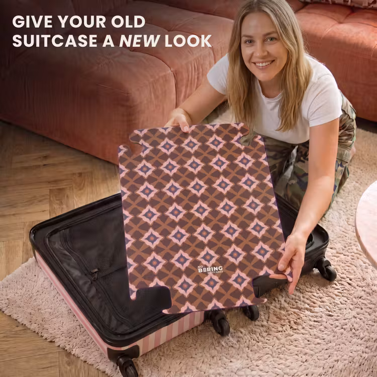 CaseSwap™ - Geometric - Elegant - Brown — 3