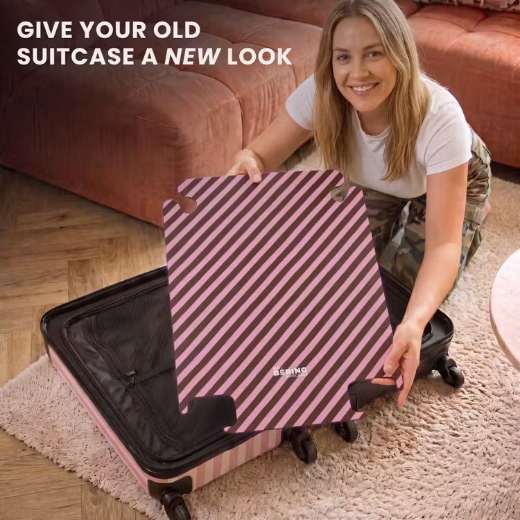 CaseSwap™ - Stripes - Pink - Brown — 3