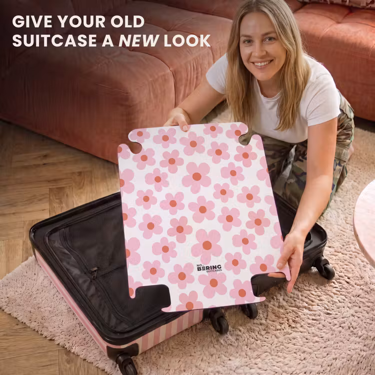 CaseSwap™ - Flowers - Pattern - Modern - Pink - White — 3