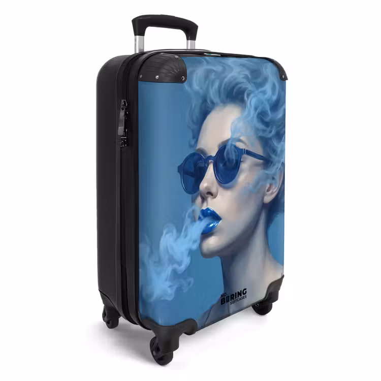 CaseSwap™ - Portrait - Sunglasses - Smoke - Abstract - Blue — 2