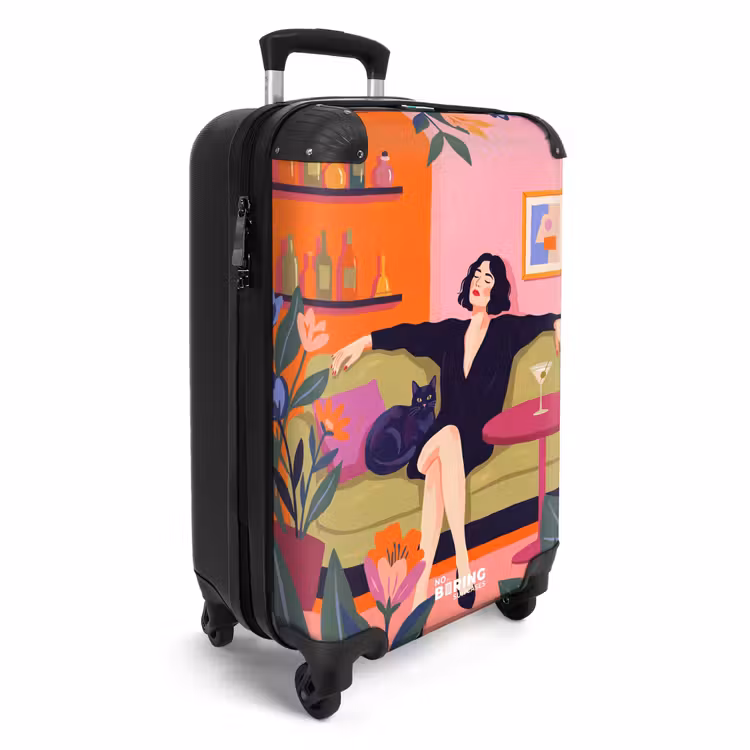 CaseSwap™ - Woman - Cat - Interior - Modern - Colorful — 2