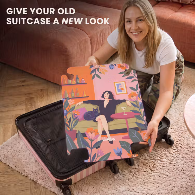 CaseSwap™ - Woman - Cat - Interior - Modern - Colorful — 3