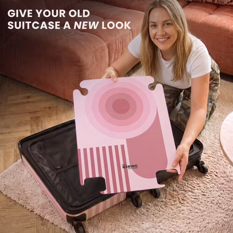CaseSwap™ - Abstract - Circles - Stripes - Modern - Pink — 3