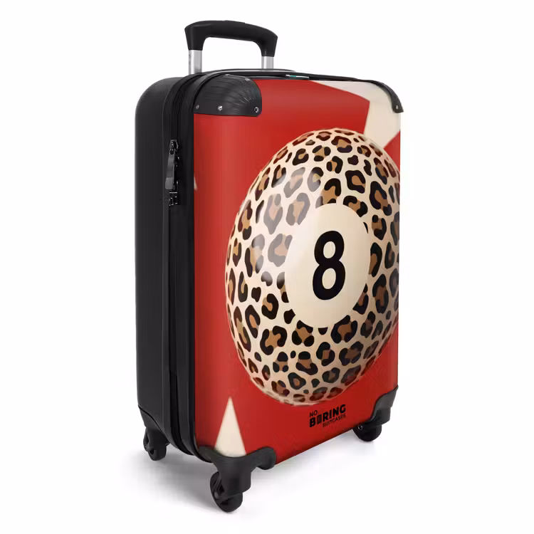 CaseSwap™ - Game - Animal Print - Number 8 - Modern - Red — 2